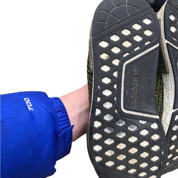 RARE 2018 adidas NMD R1 STLT Trace Olive Size 9 - Picture 3 of 16